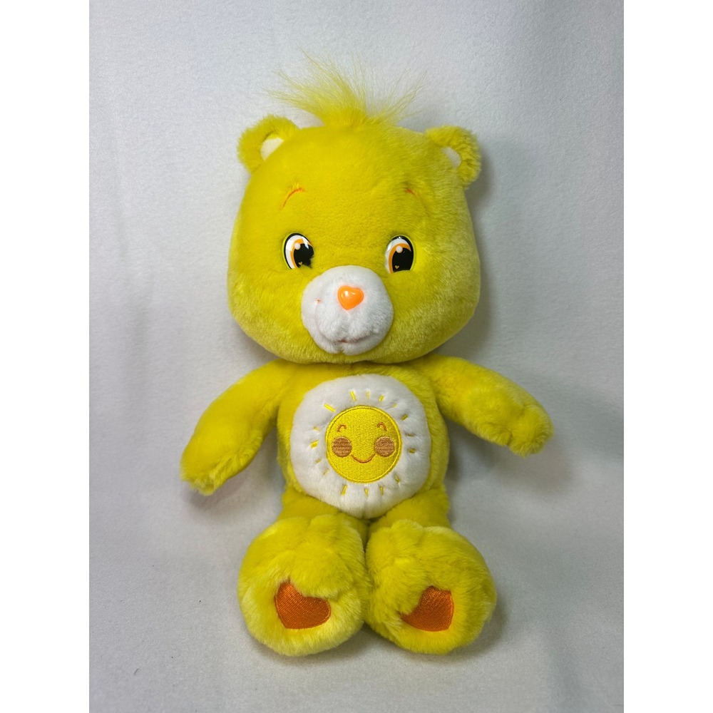 Care Bears Funshine Bear Yellow Plush 14 inch‎ Stuffed Animal 2007 Play Along